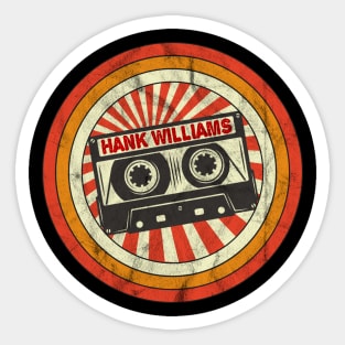 Hank Williams  Proud Name Retro Cassette Vintage Sticker